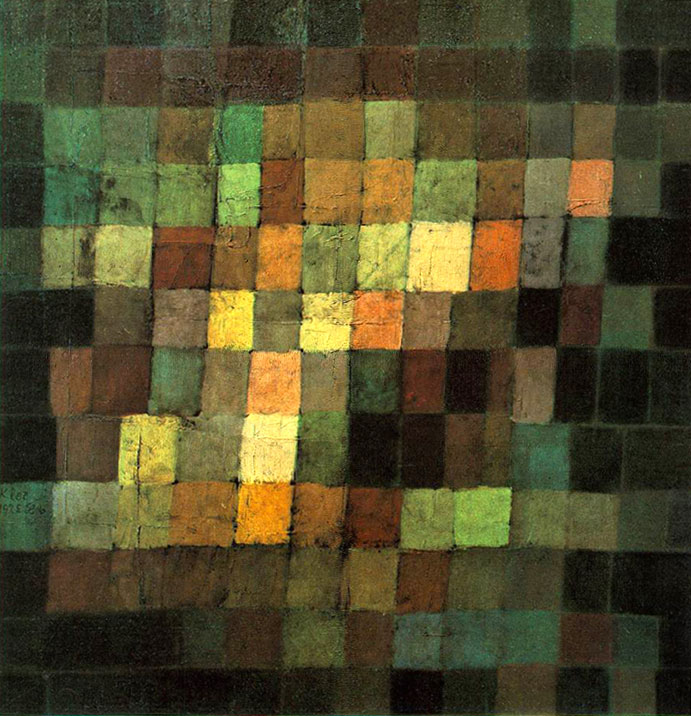 Photo:  Paul Klee, Ancient Sound, Abstract on Black, 1925